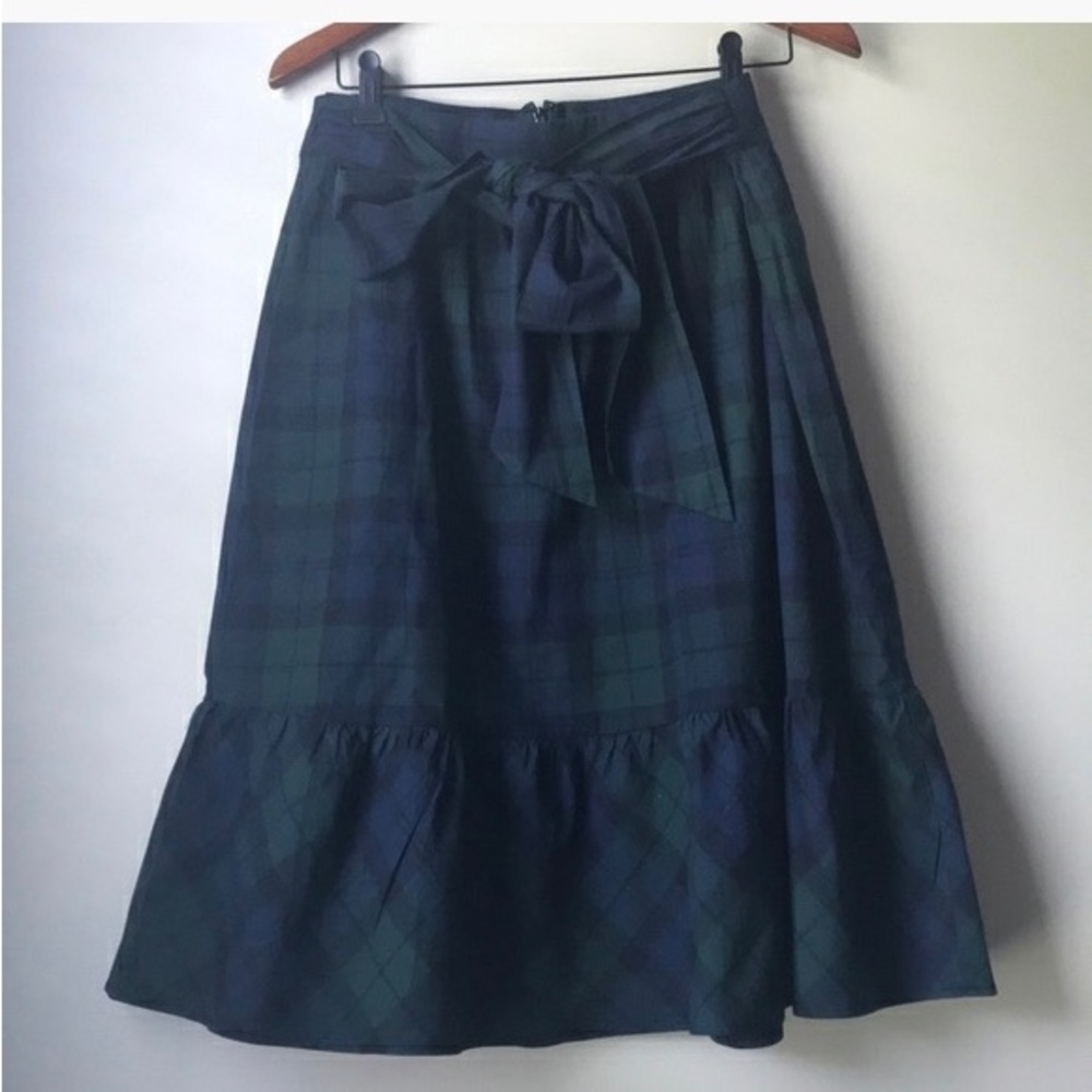 J. Crew Bow Midi Skirt